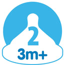 [Bundle of 2] Dr Brown's  W-N Silicone Options+ Nipple, 2-Pack