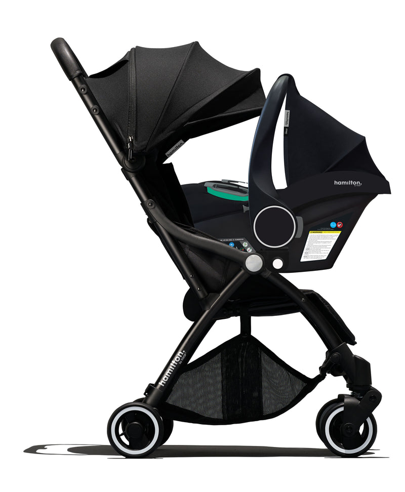 [2 Years Local Warranty] Hamilton X1 Plus Travel System (X1 Plus Stroller + Zeno Infant Carseat + Carseat Adaptor)