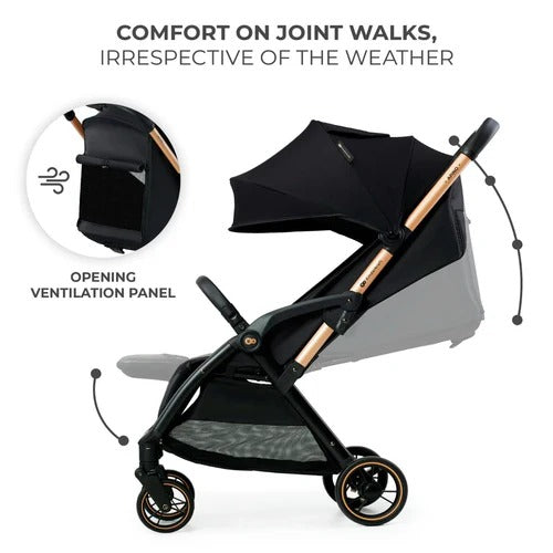 Kinderkraft Compact Stroller, Apino, Black