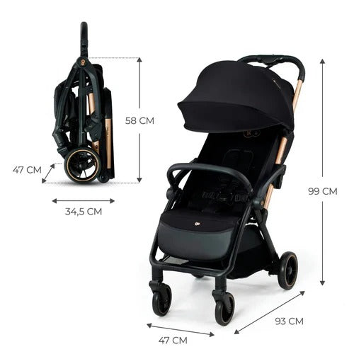 Kinderkraft Compact Stroller, Apino, Black