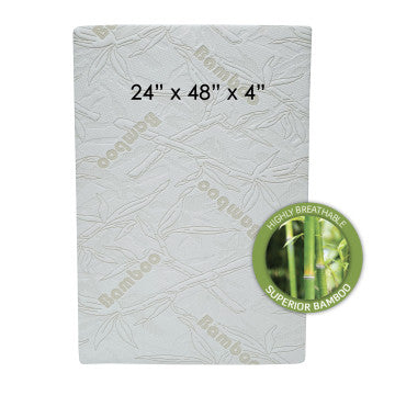 Lucky Baby I-EEKOH High Density Playpen or Crib Mattress W/Bamboo Cover (24" x 48" x 4")