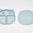 Poled Silicone Tableware set - food tray + spoon (bundle Pack)