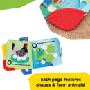 [2-Pack] Baby Einstein Farm Explorers Teether Book Shapes