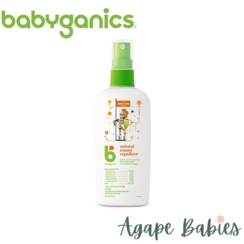 Babyganics Natural Insect Repellent 177ml Exp: 06/23