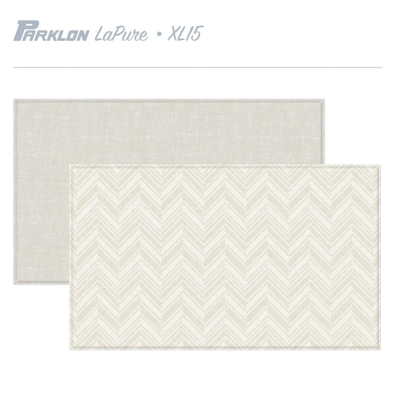 Parklon LaPure Herringbone Rug Fabric Beige (XL15) Size: 2350x1400x15mm