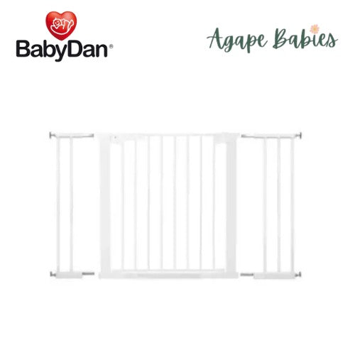 Baby Dan Premier Pressure Fit Safety Gate With 5 Extensions (White)