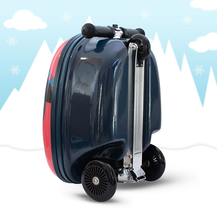 Zinc Flyte Scooter Suitcase Children's Luggage - Perry The Penguin