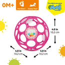 [3 Pack] Bright Starts Oball Rattle Peg Toy - 4 Colors