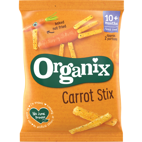 Organix Finger Foods Organic Carrot Sticks, 20 g. Exp: 03/24