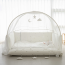 Lolbaby Cotton Embroidery Bumper Bed with Hanging Toy and Canopy (170x120x55cm) (Bundle Pack)- 6 Designs - ETA End Aug