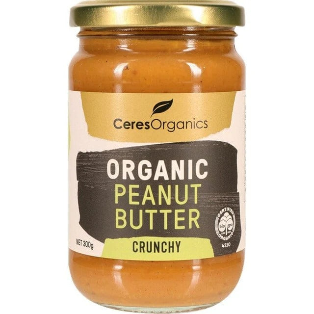 [2 Pack] Ceres Organics Peanut Butter Crunchy - 300g