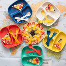 [Made in USA] Re-Play Divided Plate 7" Kids-friendly