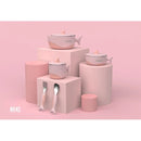 Puku Stainless Steel Shark Dining 5Pcs Set Children Table Ware - 2 Colors