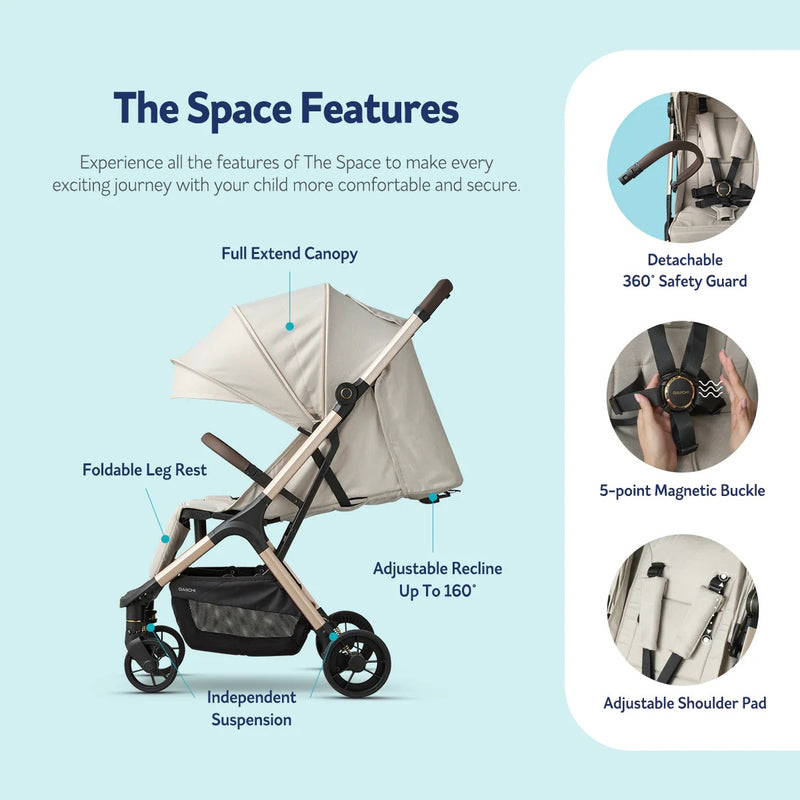 Daiichi The Space Compact Air Cabin Stroller (2025) - 4 Colors