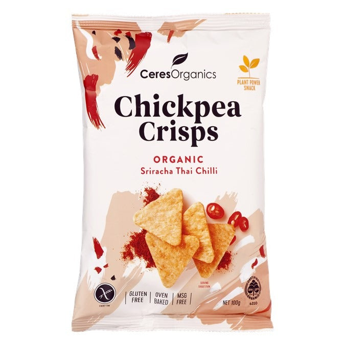 [4 Pack] Ceres Organics Chickpea Crisps - 2 Types