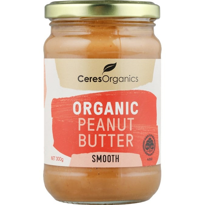 [2 Pack] Ceres Organics Peanut Butter Smooth - 300g