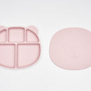 Poled Silicone Tableware set - food tray + spoon (bundle Pack)