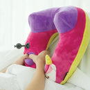 Travelmall 3D Inflatable Neck Pillow with Patented Pump - Unicorn