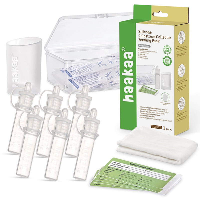 Haakaa Silicone Colostrum Collector Feeding Pack (Pre-Sterilised) 6pcs