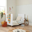 Tutti Bambini Fika Mini Cot Bed - White/Light Oak