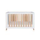 Tutti Bambini Fika Mini Cot Bed - White/Light Oak