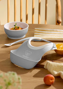 BabyBjorn Baby Feeding Set (1 Baby Bib, 1 Bowl And 1 Spoon) - 4 Colors