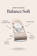 BabyBjorn Bouncer Balance Soft Woven/Jersey Trial Fabric - 3 Colors