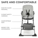 KinderKraft High Chair Foldee - Grey