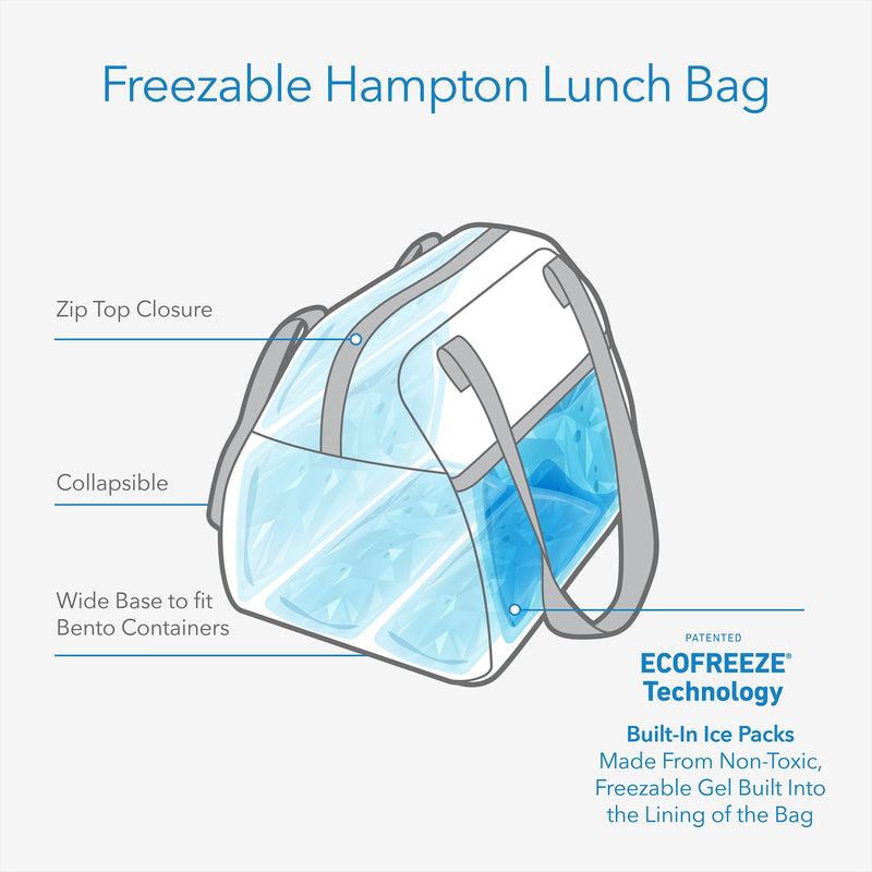 PackIt Freezable Hampton Lunch Bag - Black