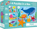 [2 Pack] Galt 4 Puzzles In A Box - Ocean