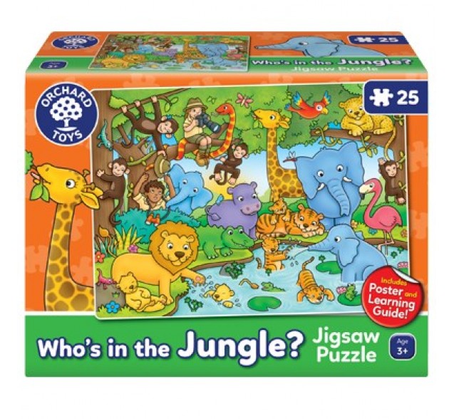 Orchard Toys Who's In The Jungle? 25-Piece Jigsaw Puzzle