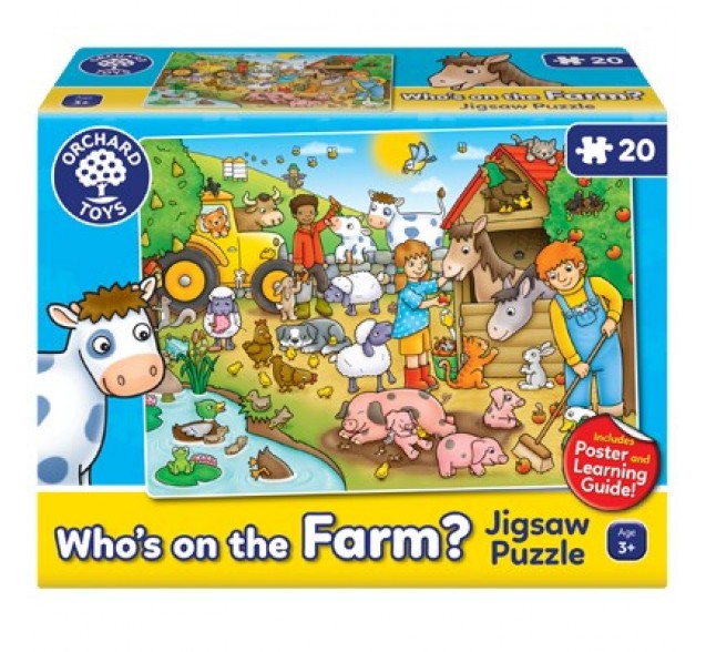 Orchard Toys Who's On The Farm 20-Piece Jigsaw Puzzle