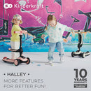 [6-Months Warranty] KinderKraft Scooter Halley - White