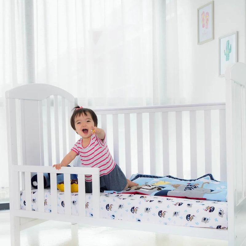 [1 Year Local Warranty] Happy Cot Happy Dream 4-in-1 Convertible Baby Cot - Free Mosquito Net