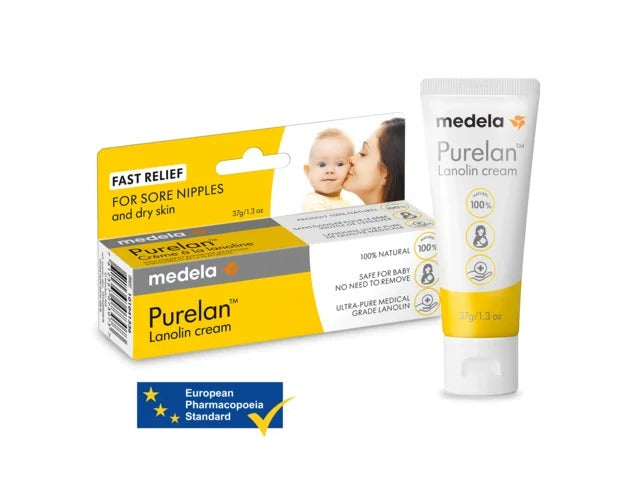 Medela Purelan 100 Lanolin Nipple Cream, 37g/1.3oz (Made in Switzerland) Exp: 08/26