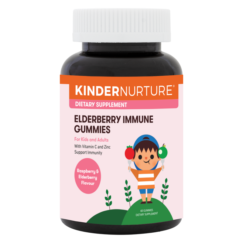 KinderNurture Elderberry Immune Gummies, 60 gums