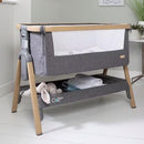 Tutti Bambini CoZee Bedside Crib - Scandinavian Walnut & Ecru