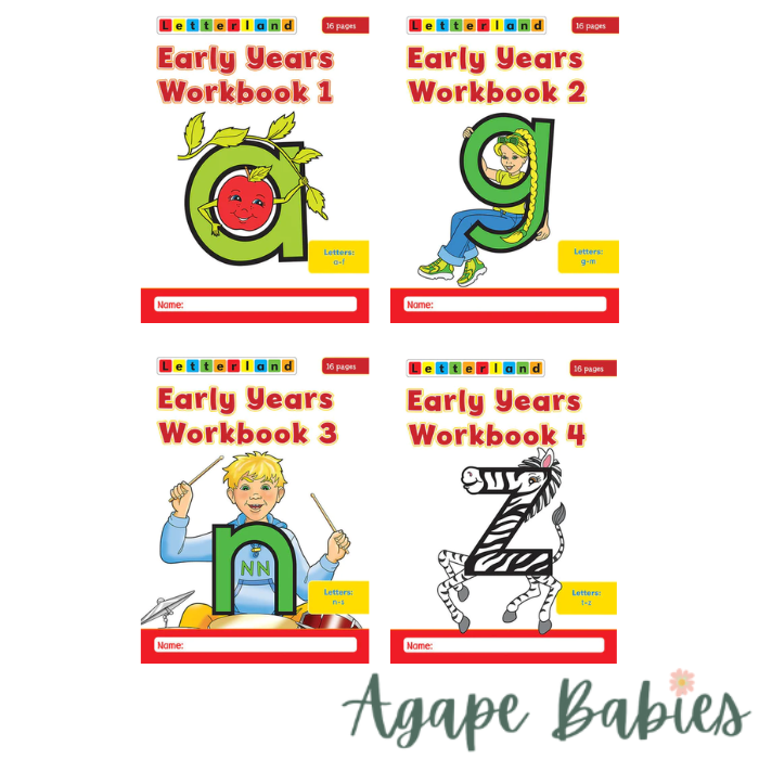 Letterland Early Years Workbooks 1-4