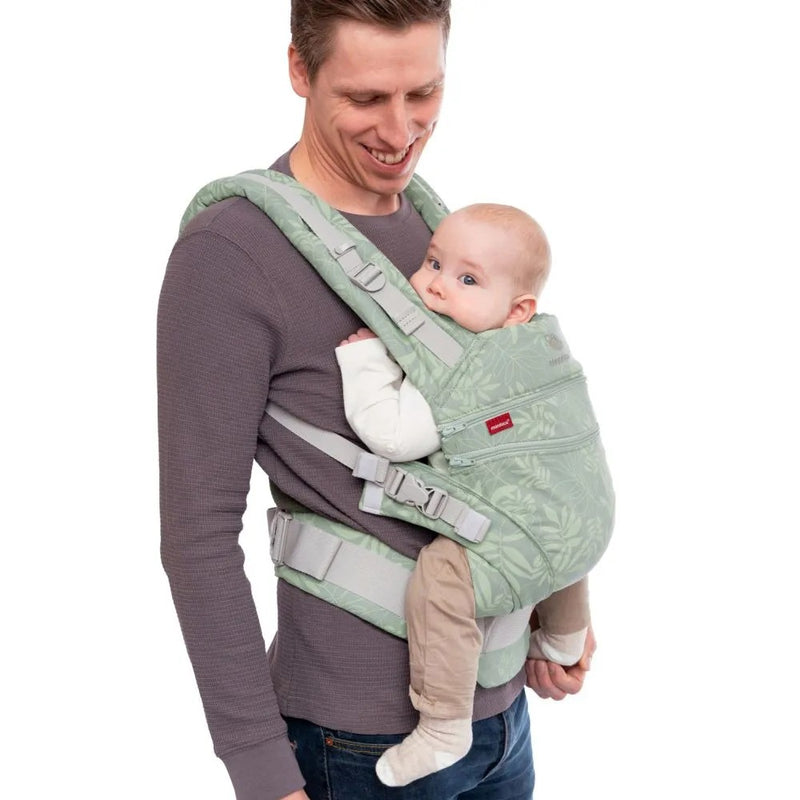 [3 Years Local Warranty] Manduca XT Organic Cotton Newborn To Toddler Baby Carrier Limited Edition - Botanic Green