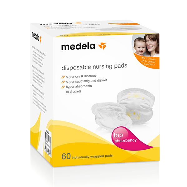 Medela Disposable Nursing Bra Pads 60ct (Made in Switzerland)