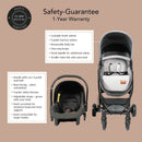 Mimosa Suite Seat Stroller with Bassinet - Ash Grey