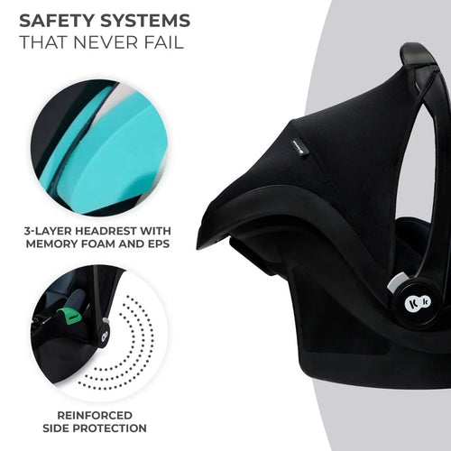 [2-Year Warranty] KinderKraft Apino Travel System  (Apino Stroller + Mink Pro Infant Carseat + adaptor)[BundelPack]