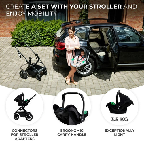 [2-Year Warranty] KinderKraft Apino Travel System  (Apino Stroller + Mink Pro Infant Carseat + adaptor)[BundelPack]