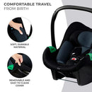 [1-Year Warranty] KinderKraft Car Seat Mink Pro -Black