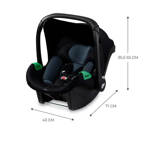 [2-Year Warranty] KinderKraft Car Seat Mink Pro -Black