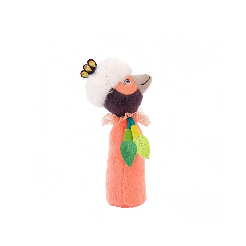 Moulin Roty Dans La Jungle Baby Squeaker Rattle - Paloma the Bird of Paradise