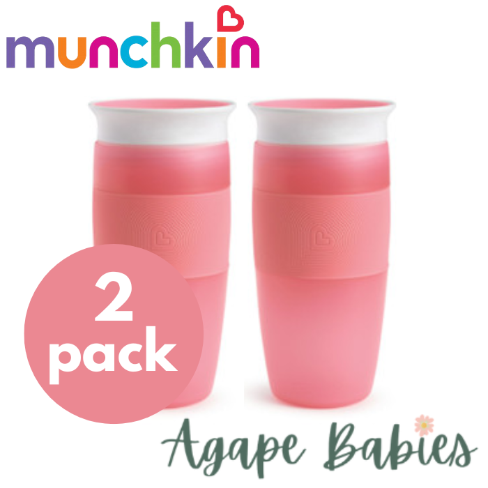 [2-Pack] Munchkin Miracle ® 360° Sippy Cup - 14oz