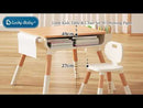 Lucky Baby Little Kids Table & Chair Set W/Drawing Paper