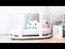 Babyhood Kaylula Sova Clear Cot 5-in-1 (White) + Mattress 3 PCS Set (1 yr warranty)