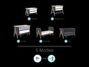 Tutti Bambini CoZee XL Bedside Cot & Crib - 3 Colors (1 year warranty)